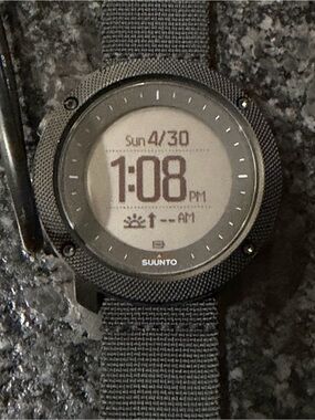 Suunto Black Digital Outdoor Watch with Nylon Strap